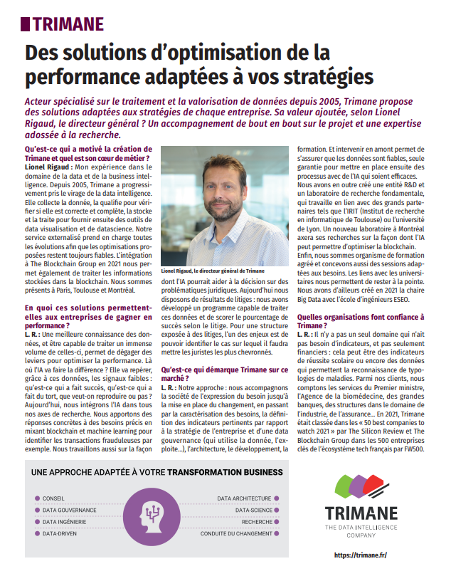 Interview TRIMANE | Le Figaro Partner | March 18 2022